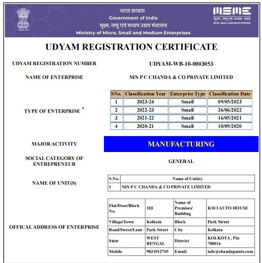 Udyam Registration